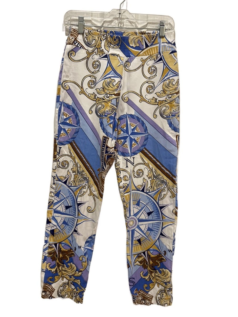 Nautical Print Ankle Pants by Barbara Erickson. 8
